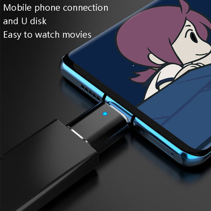 3 PCS USB 3.0 Female to USB-C / Type-C Male OTG Adapte with Indicator Light, 3 PCS with Indicator
