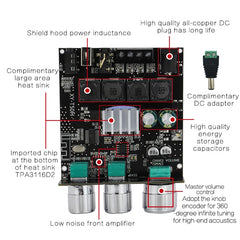 XINYI Sini T50H Bluetooth 5.0 With Pre-Stage High-Level Adjustment Stereo Digital Power Plate Module, Sini T50H