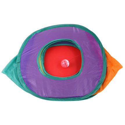 B18210 Square Cat Tunnel Can Storage Folding Cat Channel