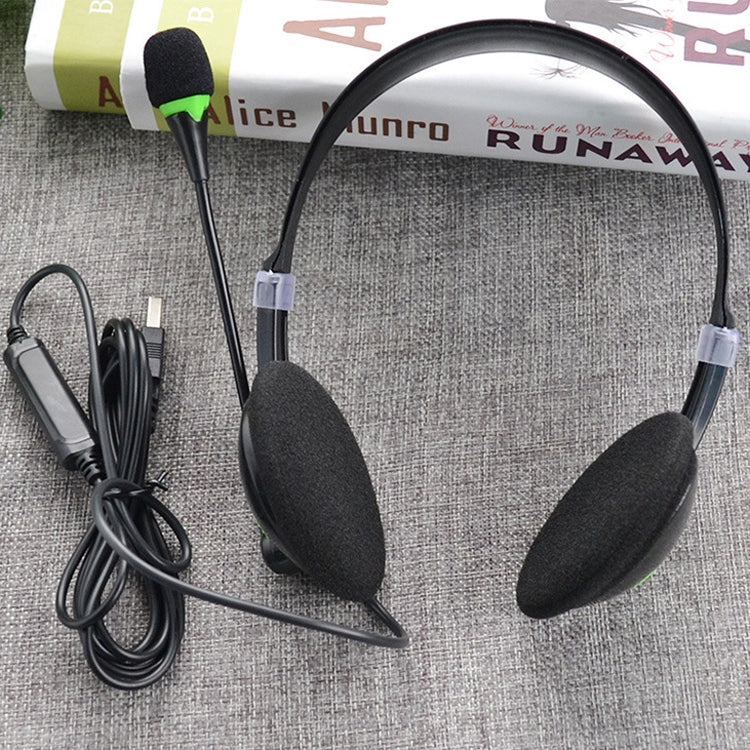 USB440 Universal USB Computer Cable Head Wearable Electricity Music Voice Headphones