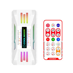 COOLMOON CM-MPAC PWM 5V ARGB Cooling Fan Remote Control For PC Case Chassis, Style:, 4 in 1  (White), 4 in 1  (Black), 3 in 1 Controller (White), 3 in 1 Controller (Black)