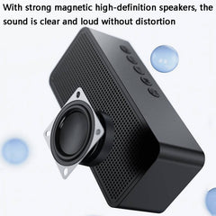 Minialtavoz con alarma y espejo ZXL-G50 con Bluetooth, compatible con tarjeta TF, ZXL-G50 negro, ZXL-G50 blanco, ZXL-G50 rosa