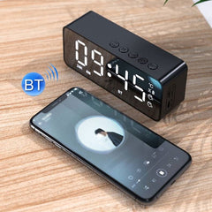 Minialtavoz con alarma y espejo ZXL-G50 con Bluetooth, compatible con tarjeta TF, ZXL-G50 negro, ZXL-G50 blanco, ZXL-G50 rosa