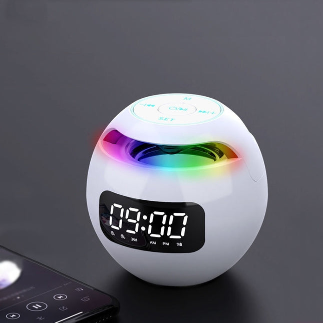 ZXL-G90 Portable Colorful Ball Bluetooth Speaker, Style:, Clock Version (White), Sensor Version (Black), Clock Version (Black), Clock Version (Pink), Sensor Version (White), Sensor Version (Pink), AI Voice Version (Black), AI Voice Version (White)     ...