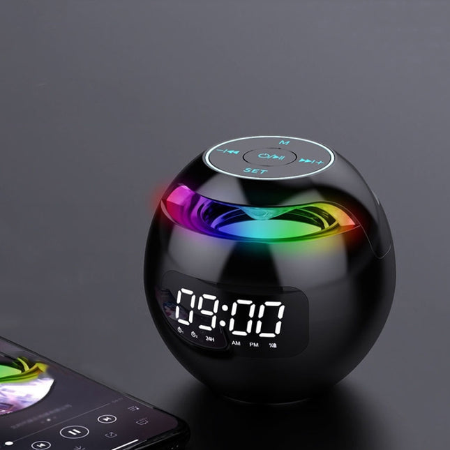 ZXL-G90 Portable Colorful Ball Bluetooth Speaker, Style:, Clock Version (White), Sensor Version (Black), Clock Version (Black), Clock Version (Pink), Sensor Version (White), Sensor Version (Pink), AI Voice Version (Black), AI Voice Version (White)     ...