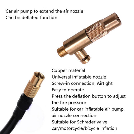 Car Inflatable Pump Extension Tube Quick Connector, Tube Quick Connector(Thread Twisted Joint)