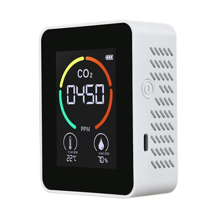 Temperatur-Feuchtigkeitsanzeige CO2-Messgerät Kohlendioxid-Luftqualitätsdetektor, 3-in-1-Halbleiter