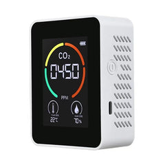 Temperature Humidity Display CO2 Meter Carbon Dioxide Air Quality Detector, 3 in 1 Semiconductor