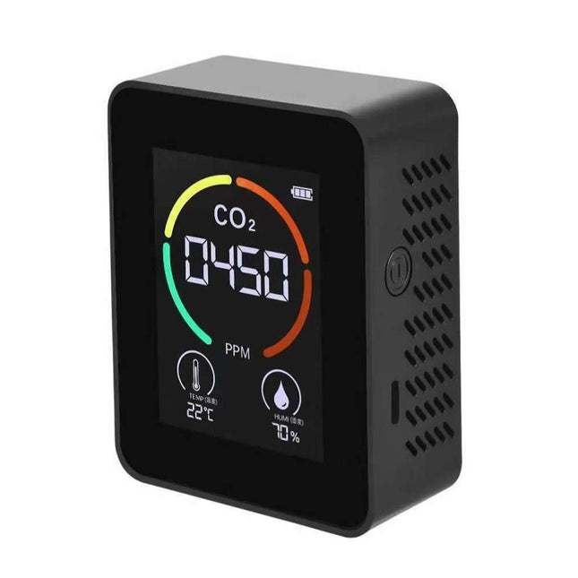 Medidor de CO2 con pantalla de temperatura y humedad, detector de calidad del aire de dióxido de carbono, semiconductor 3 en 1