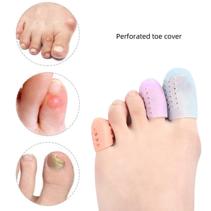 With Hole Toe Set High Heels Anti-Wear Anti-Pain Toe Protective Cover, XS, S, M, L