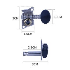 Metal Ukulele Open Type Single Link Tuning Set, 16 PCS / Set for Ukulele