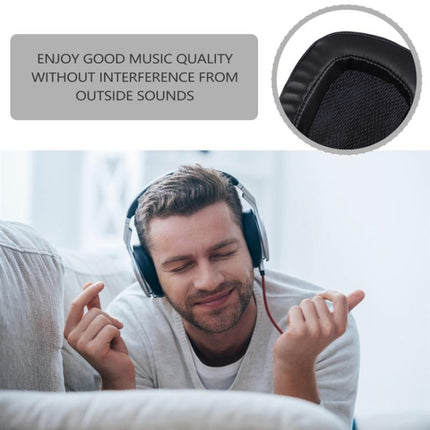 2 PCS Headset Sponge Earpads For Logitech G633 / G933, Black Gel