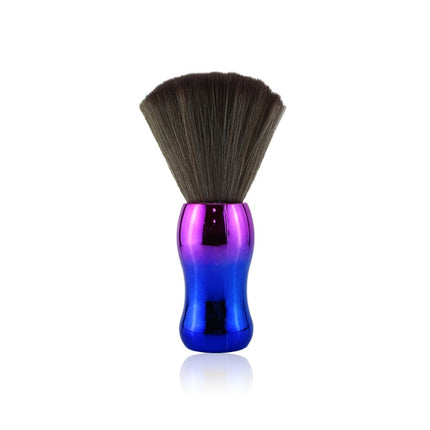 Electroplating Broken Hair Brush Haircut Neck Cleaning Brush, Four-section Gold, Four-section Silver, Four-section Gradient Purple, Round Handle Silver, Round Handle Gold, Round Handle Gradient Yellow, Round Handle Gradient Yellow Purple���������������...