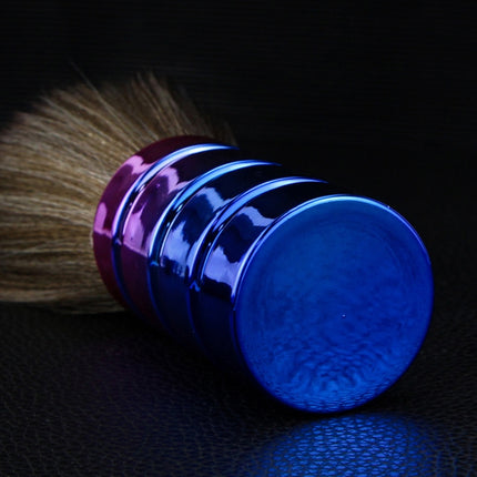 Electroplating Broken Hair Brush Haircut Neck Cleaning Brush, Four-section Gold, Four-section Silver, Four-section Gradient Purple, Round Handle Silver, Round Handle Gold, Round Handle Gradient Yellow, Round Handle Gradient Yellow Purple���������������...
