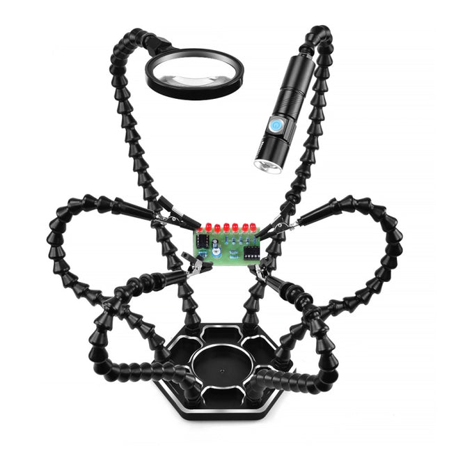 Six-Jaw Aluminum Alloy Soldering Station Repair Workbench