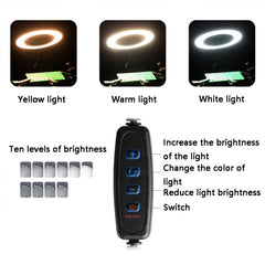 Six-Jaw LED Lamp Magnifying Glass Soldering Station with Fan