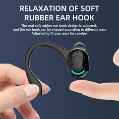 F8 Bluetooth 5.1 Ear-Mounted Stereo Wireless Sports Earphone, Single Earphone (Black+Green), Single Earphone (Black), Single Earphone (White), Single Earphone (Black+Red), Single Earphone (Black+Blue)