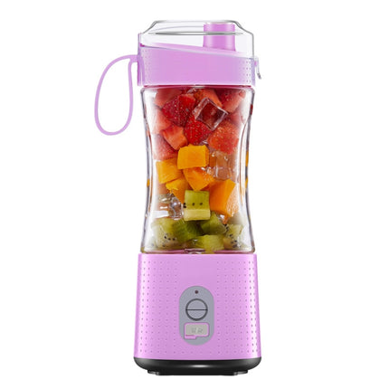 6-Blade Electric Fruit Juicer Juice Cup, Black, White, Yellow, Purple, Green, Blue, Deep Blue, Rose Red