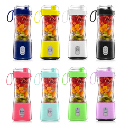 6-Blade Electric Fruit Juicer Juice Cup, Black, White, Yellow, Purple, Green, Blue, Deep Blue, Rose Red