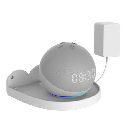 2 piezas de soporte de pared para Amazon Echo Dot 4, blanco y negro