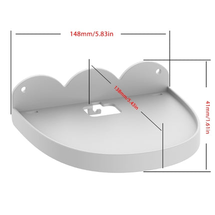 2 piezas de soporte de pared para Amazon Echo Dot 4, blanco y negro