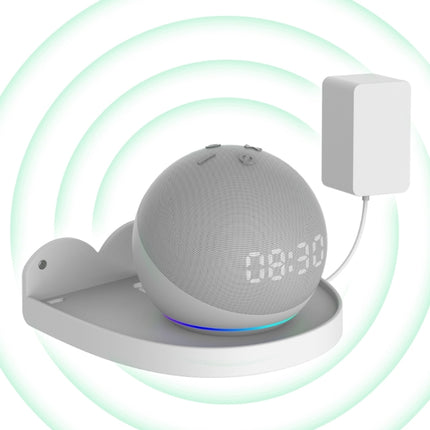 2 piezas de soporte de pared para Amazon Echo Dot 4, blanco y negro