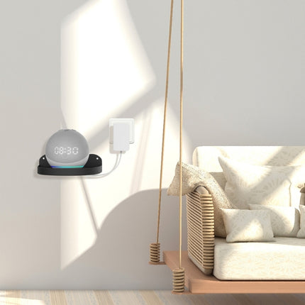 2 piezas de soporte de pared para Amazon Echo Dot 4, blanco y negro