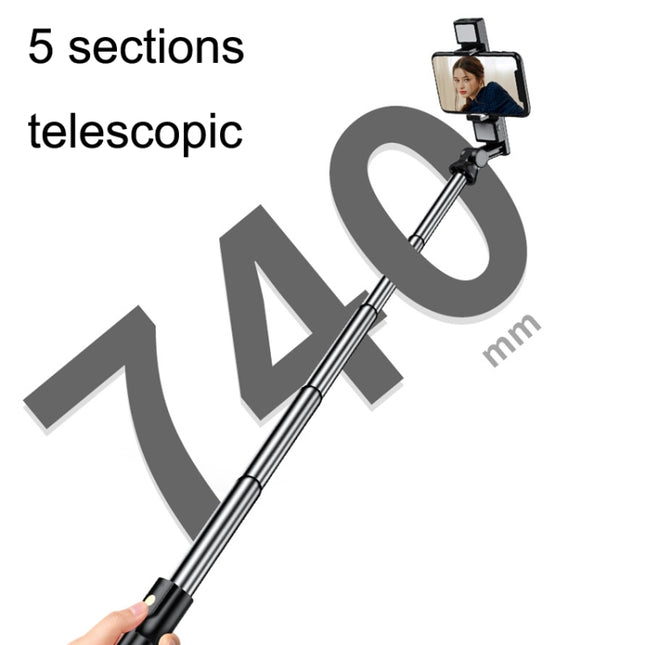 K12D Live Beauty Bluetooth Tripod Selfie Stick
