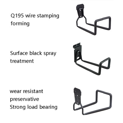 Pipeline Hook Heavy Water Pipe Wire Storage Garage Hook, Style:, On Wall, Groove Plate
