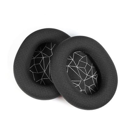 2pcs Sponge Headset Pad for Steelseries Arctis Pro / Arctis 3 / 5 / 7(Black Grey Leather)