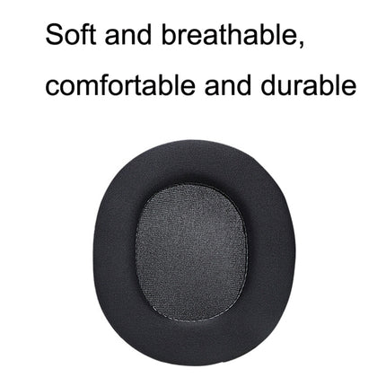 2pcs Sponge Headset Pad for Steelseries Arctis Pro / Arctis 3 / 5 / 7(Black Grey Leather)