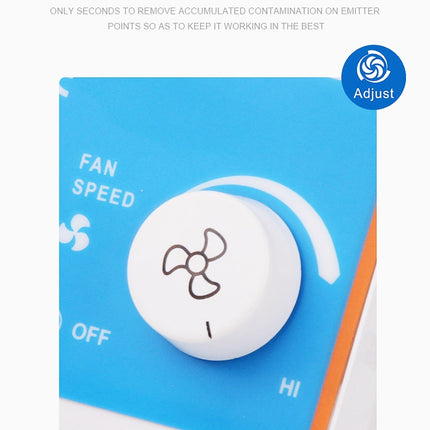 TRONOVO TR7001 Desktop Anti-Static Eliminator Anti-Static Small Ion Fan, EU Plug