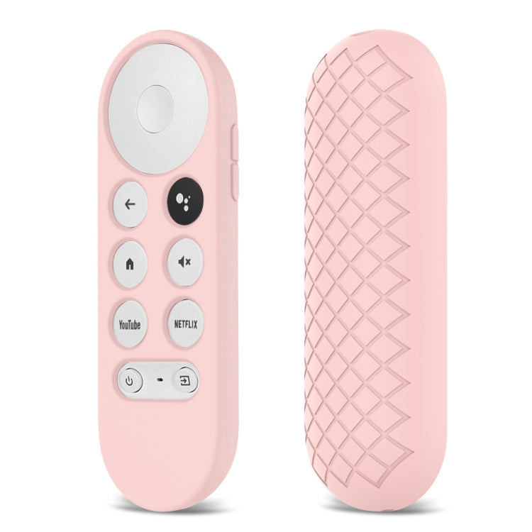 2 PCS Silicone Protective Shell for Google Chromecast 2020 Remote Control, (White), (Pink), Red), (Black), (Silver Gray), (Sky Blue)