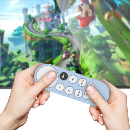 2 PCS Silicone Protective Shell for Google Chromecast 2020 Remote Control, (White), (Pink), Red), (Black), (Silver Gray), (Sky Blue)