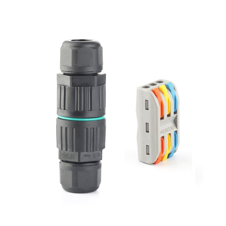 CDF-200/3 Waterproof Wire Connector, With 3 Pin Quick Connector, With 3 Pin Cold Pressure Terminal, With 5 Pin Cold Pressure Terminal