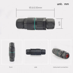 CDF-200/3 Waterproof Wire Connector, With 3 Pin Quick Connector, With 3 Pin Cold Pressure Terminal, With 5 Pin Cold Pressure Terminal