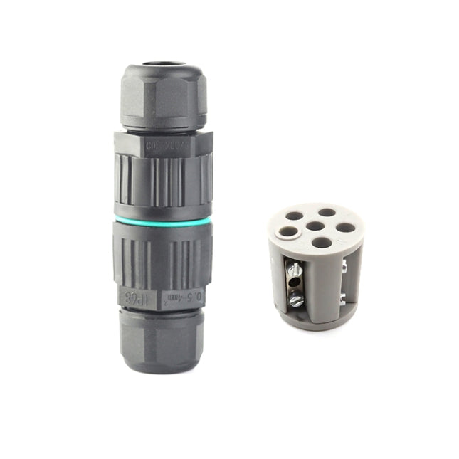 CDF-200/3 Waterproof Wire Connector, With 3 Pin Cold Pressure Terminal, With 5 Pin Cold Pressure Terminal