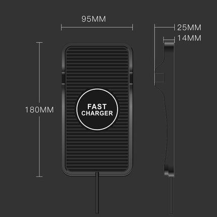 C7 Car Navigation 2 In 1 Multi-Function Non-Slip Pad USB Wireless Charger