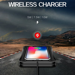 C7 Car Navigation 2 In 1 Multi-Function Non-Slip Pad Wireless Charger, C7 USB Interface