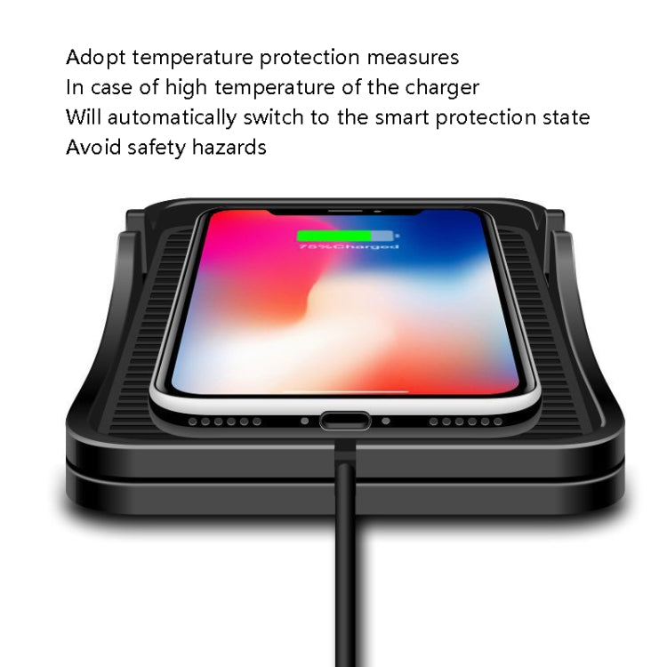 C7 Car Navigation 2 In 1 Multi-Function Non-Slip Pad Wireless Charger, C7 USB Interface