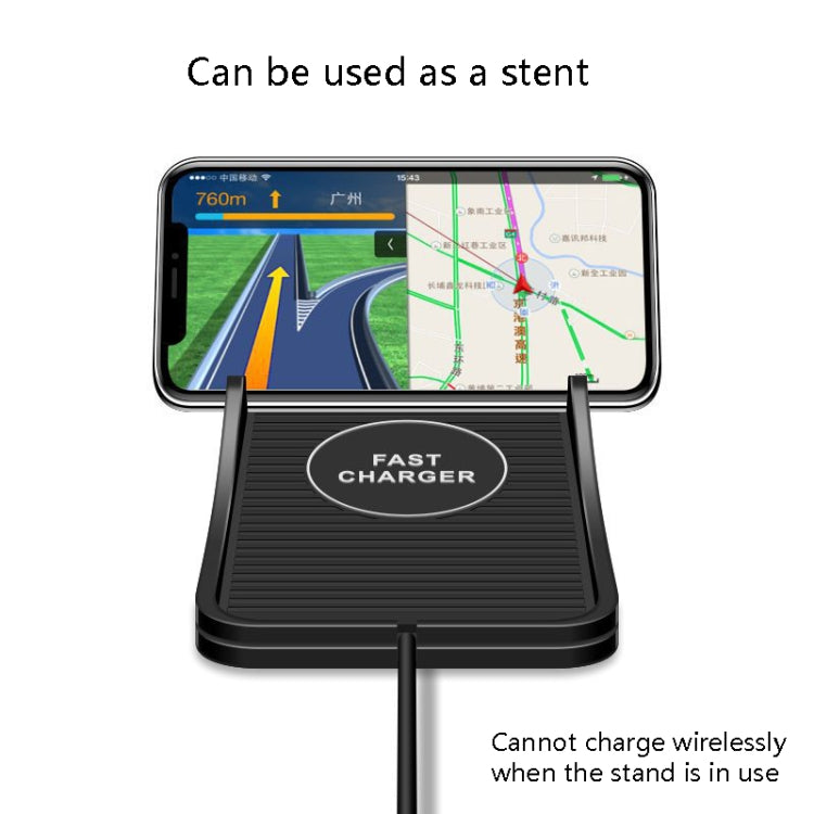 C7 Car Navigation 2 In 1 Multi-Function Non-Slip Pad Wireless Charger, C7 USB Interface