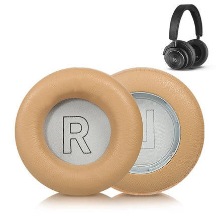 2pcs Genuine Leather Sponge Earmuffs For B&O BeoPlay H7 / H9 / H9i, H7 / H9 / H9i (Black), H7 / H9 / H9i (Apricot)