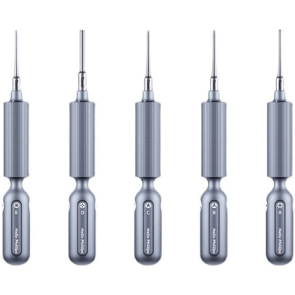 Qianli Super Tactile Grip-Type Precision Silent Dual-Bearing Screwdriver, Type A Phillips, Type B Tri-point, Type C Pentalibe, Type  D Pinhead Philips, Type E T2 Torx