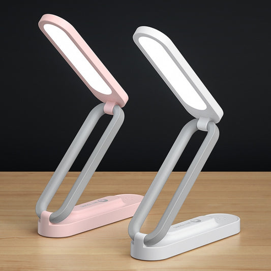 UNIYOUNG A211 Touch Dimming Charging Eye Protection Desk Lamp, White, Pink