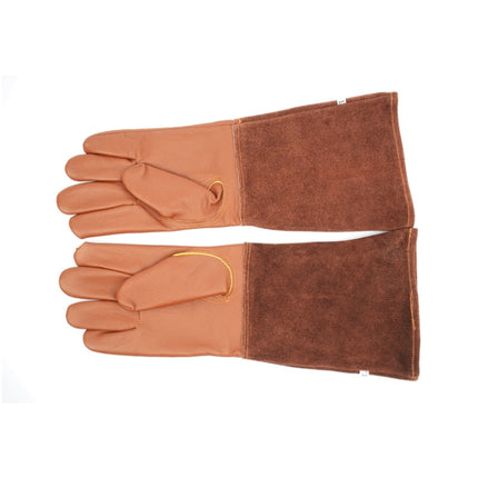 1 Pair Floral Garden Cut-Resistant Leather Gloves, Size:, S, L, XL