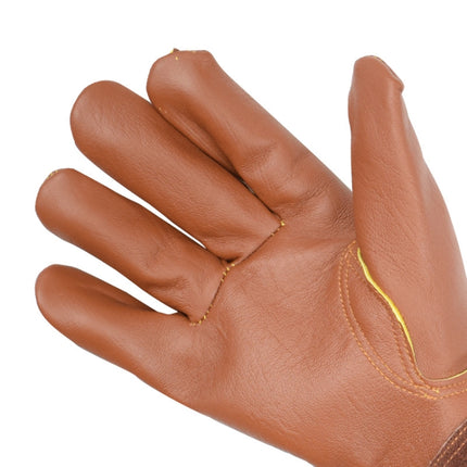 1 Pair Floral Garden Cut-Resistant Leather Gloves, Size:, S, L, XL