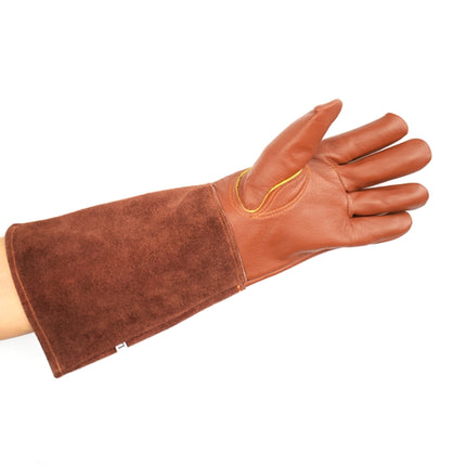 1 Pair Floral Garden Cut-Resistant Leather Gloves, Size:, S, L, XL