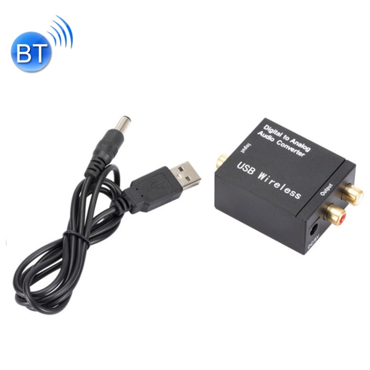 YP028 Bluetooth Digital To Analog Audio Converter, Specification:, Host, Host+USB Cable, Host+USB Cable+Fiber Optic Cable, Host+US Plug Power Adapter, Host+US Plug Power Adapter+Fiber Optic Cable