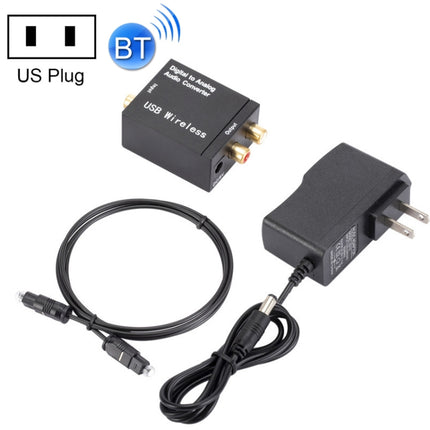 YP028 Bluetooth Digital To Analog Audio Converter, Specification:, Host+USB Cable, Host+USB Cable+Fiber Optic Cable, Host+US Plug Power Adapter, Host+US Plug Power Adapter+Fiber Optic Cable