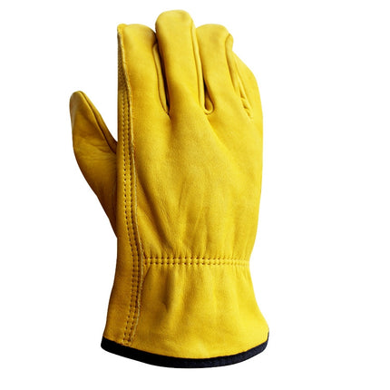 1 Pair JJ-1011 Cowhide Outdoor Wear-resistant Gardening Gloves, Size:, M, L, XL